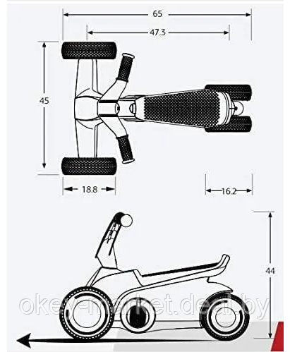 Детский веломобиль BERG GO² Mint - фото 9 - id-p202254806