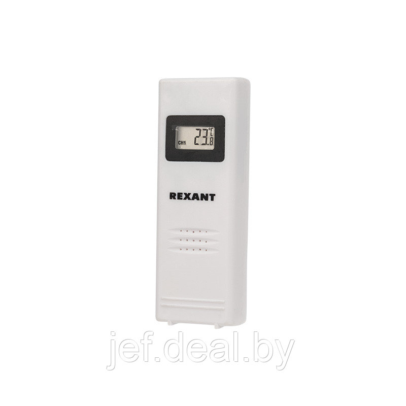 Термометр электронный с часами и беспроводным выносным датчиком REXANT 70-0592 - фото 2 - id-p196760919