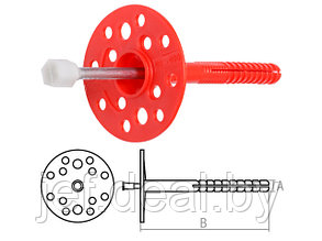 Дюбель для теплоизоляции 10х110 мм с металлич. гвоздем термогол. 1000 шт STARFIX SMW3-54100-1000
