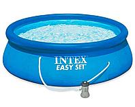 Надувной бассейн Easy Set 396х84 см + фильтр-насос INTEX 28142NP