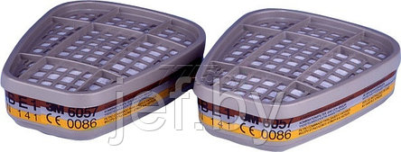 Фильтр 3М 6057А (2 шт в упаковке) (органические и неорганические пары и кислые газы) 3М GT500084030, фото 2