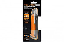 Нож с выдвижным сменнымлезвием 25мм CarbonMax FISKARS 1027228, фото 3