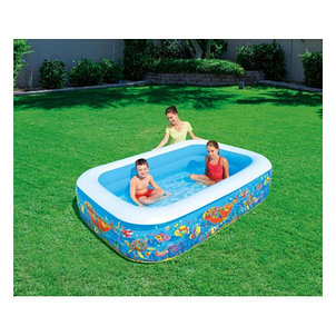 Надувной детский бассейн Happy Flora 229х152x56 см BESTWAY 54120, фото 2