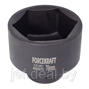 Головка ударная короткая 1" 70мм FORCEKRAFT FK-4858070, фото 2