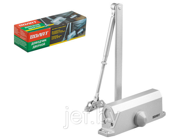 Доводчик дверной гидравлический (40-80 кг) серебро ВОЛАТ 35022-80