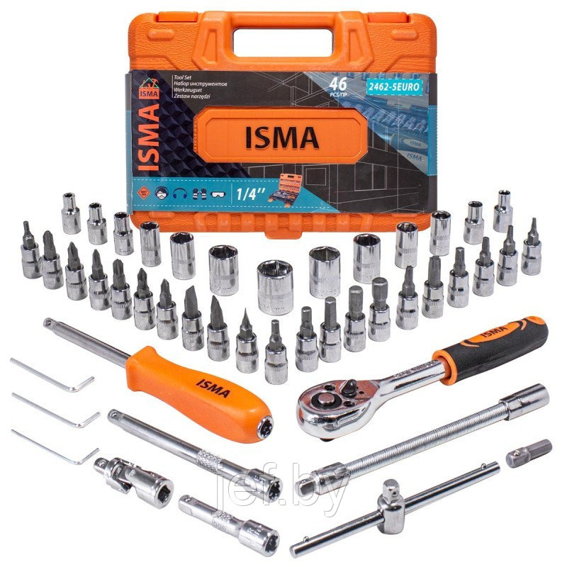Набор инструмента 46 предметов ISMA ISMA-2462-5 EURO