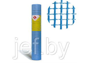 Стеклосетка штукатурная 5х5, 1мх50м, 160, синяя, PROFESSIONAL (разрывная нагрузка 1700Н/м2) LIHTAR