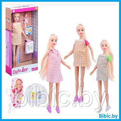 Беременная кукла с малышом и аксессуарами Defa Lucy 8357, детский игровой набор кукол для девочки