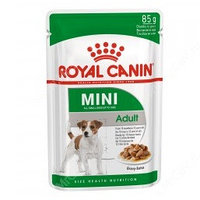 Корм ROYAL CANIN Mini Adult 85гр кусочки в соусе для взрослых собак мелких пород