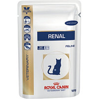 85гр Влажный корм ROYAL CANIN Renal Feline Chicken диета для взрослых кошек при почечной недостаточности, с