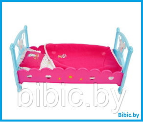Детская игрушечная кроватка для кукол B-01, игрушка, игровой набор для девочек, аксессуары