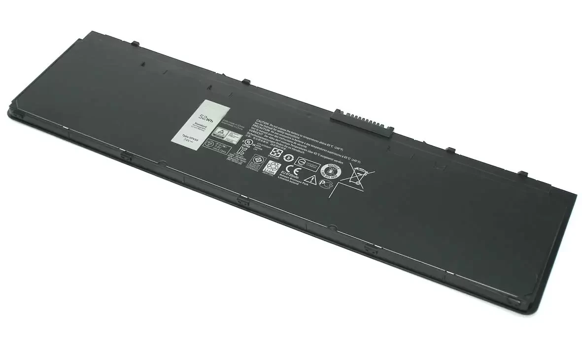 Аккумулятор (батарея) VFV59 для ноутбука Dell Latitude E7250, E7240 7000мАч, 7.4В, черный