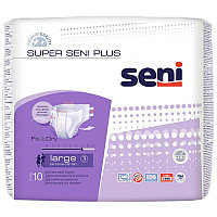 Подгузники для взрослых Super Seni Plus Large 3(100-150 см), 10 шт