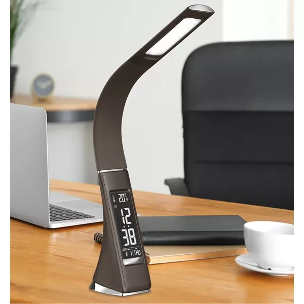 Настольная Бизнес Лампа с LCD-дисплеем Business Desk lamp Led (календарь, часы, будильник, термометр, 3 режима - фото 3 - id-p202260082