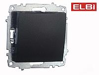 Выключатель перекрестный, дымчатый, EL-BI, Zena-Vega, арт.609-011100-214