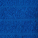 Полотенце махровое перманент, размер 70х140 см, хлопок 100%, 400г/м2, цвет синий, фото 2