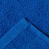 Полотенце махровое перманент, размер 70х140 см, хлопок 100%, 400г/м2, цвет синий, фото 3