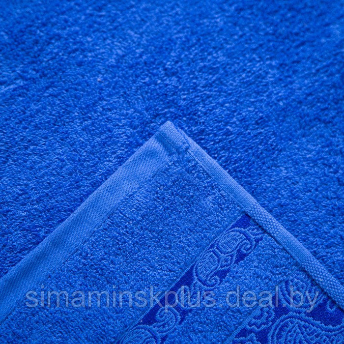 Полотенце махровое Бодринг 70х140 +/- 2см, синий, хлопок 100%, 430 г/м2 - фото 3 - id-p202267508