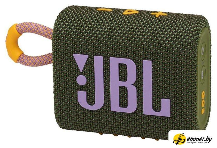 Беспроводная колонка JBL Go 3 (зеленый) - фото 1 - id-p202265152