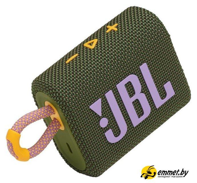 Беспроводная колонка JBL Go 3 (зеленый) - фото 5 - id-p202265152