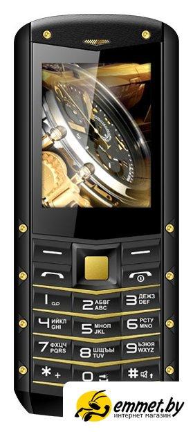 Кнопочный телефон TeXet TM-520R (черный-золотистый) - фото 1 - id-p202266890