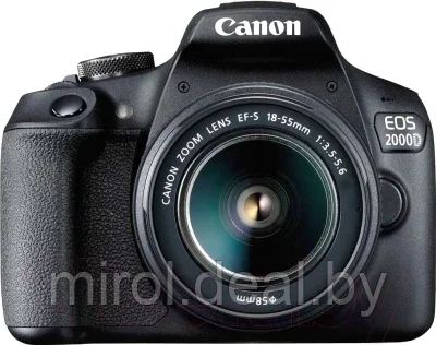 Зеркальный фотоаппарат Canon EOS 2000D Kit EF-S 18-55mm III / 2728C002AA - фото 1 - id-p202291547