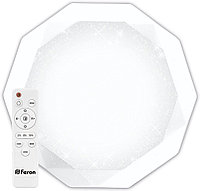Светодиодный управляемый светильник накладной Feron AL5200 DIAMOND тарелка 36W 3000К-6000K белый 29635