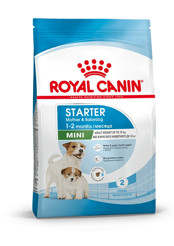 "Royal Canin" Mini Starter сухой корм для щенков мелких пород до 2-х месяцев, беременных и кормящих сук 1кг - фото 1 - id-p202344989