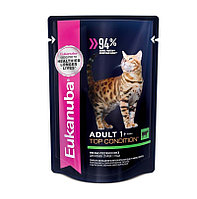 Консервы Eukanuba CAT ADULT BEEF 85г для кошек с говядиной в соусе