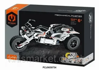5814 Qihui Конструктор Мотоцикл Белый iM.Master 198 деталей (аналог Лего Technic)