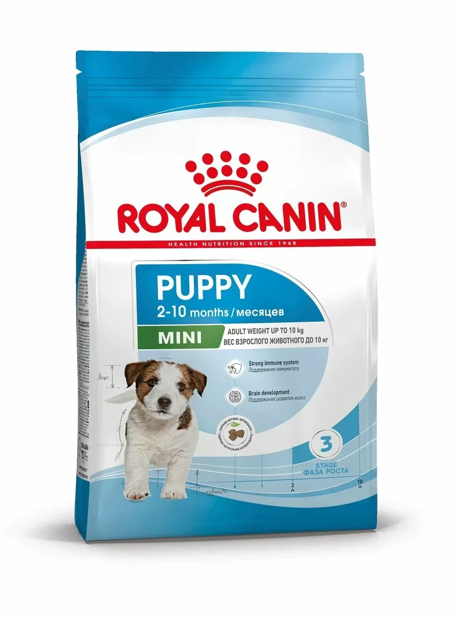 "Royal Canin" Mini Puppy сухой корм для щенков мелких пород до 10 месяцев 800г - фото 1 - id-p202345009