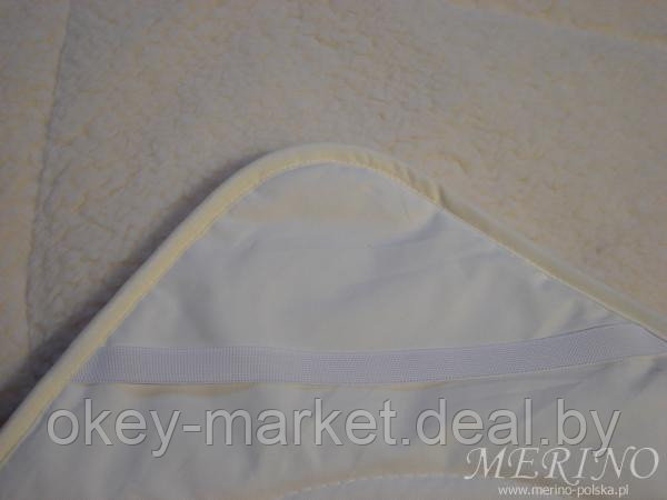 Одеяло с открытым ворсом из шерсти австралийского мериноса TUMBLER косичка беж .Размер 180х200 - фото 4 - id-p27528274