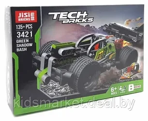 Конструктор Decool 3421 Technic "Зеленый гоночный автомобиль" 135 деталей, аналог LEGO Technic