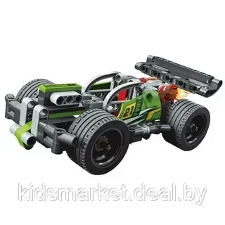 Конструктор Decool 3421 Technic "Зеленый гоночный автомобиль" 135 деталей, аналог LEGO Technic - фото 2 - id-p202401771
