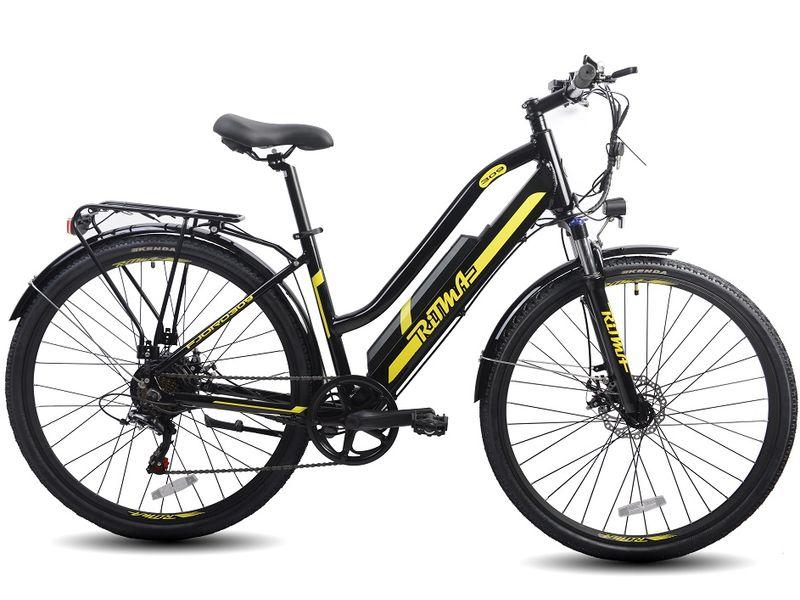 Электровелосипед Ritma FJORD309 черный/желтый - фото 1 - id-p202401900