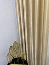 Комплект штор на люверсах из качественного софта золотистые, напоминают бархат или велюр. 300 см ширина, фото 2