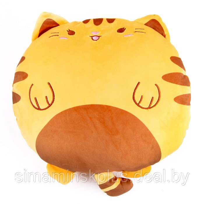 Мягкая игрушка-подушка «Кот», 43 см, цвет оранжевый - фото 1 - id-p202415694