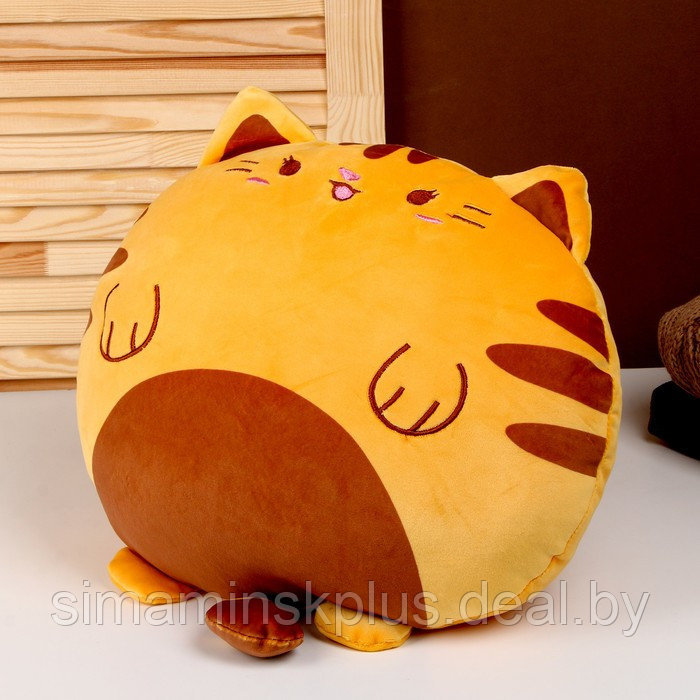 Мягкая игрушка-подушка «Кот», 43 см, цвет оранжевый - фото 2 - id-p202415694