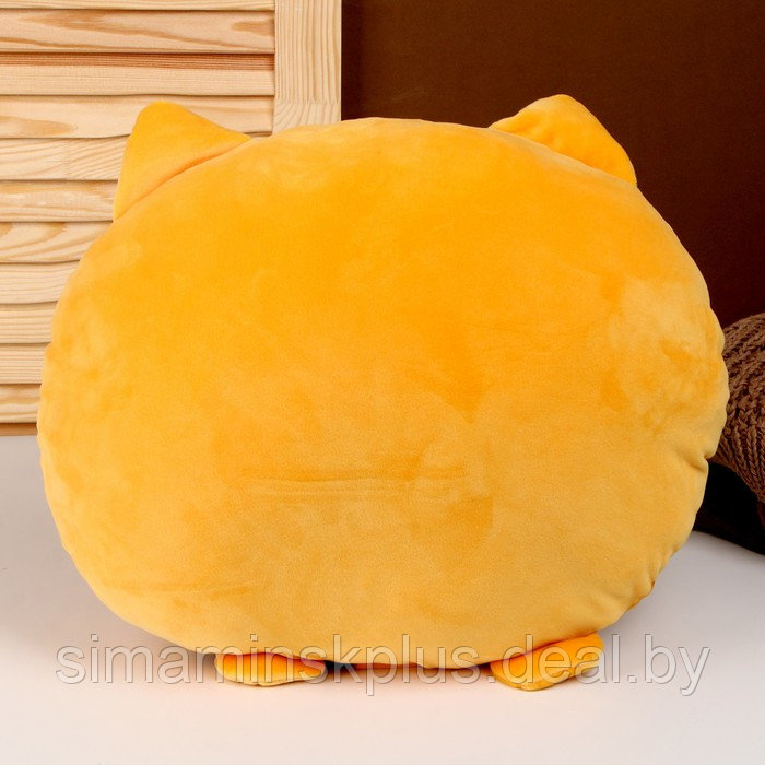 Мягкая игрушка-подушка «Кот», 43 см, цвет оранжевый - фото 4 - id-p202415694