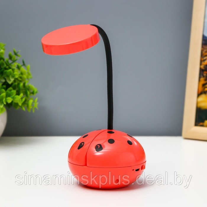 Настольная лампа "Жучок" LED 3Вт USB АКБ МИКС 8,5х8,5х25,5 см - фото 2 - id-p202413316