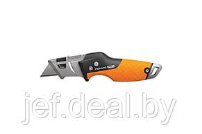 Нож строительный складной со сменным лезвием CARBONMAX FISKARS 1027224, фото 2