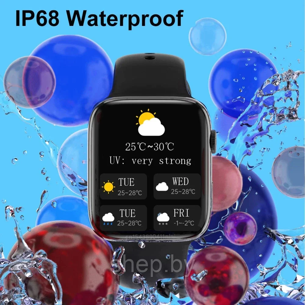 Умные часы 8 серии Smart Watch T800 Pro MAX 1,92-дюймовый дисплей, IP68 цвет : черный - фото 2 - id-p202419987