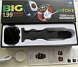 Умные часы 8 серии Smart Watch T800 Pro MAX  1,92-дюймовый дисплей, IP68   цвет : черный, фото 4