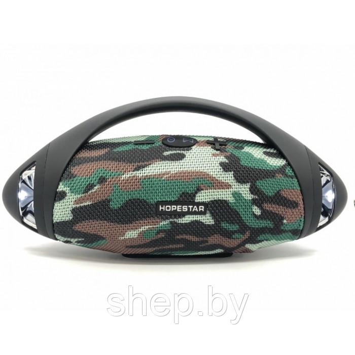 Портативная акустическая колонка Hopestar H37 10 Вт (Bluetooth, MP3, AUX) Цвет: Синий, Красный, Хаки, Черный - фото 3 - id-p202421993