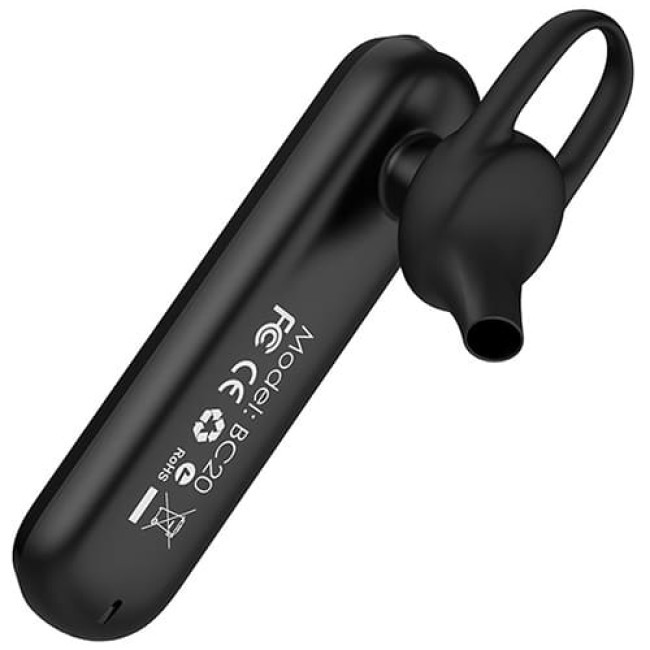 Bluetooth гарнитура Borofone BC20 (Черный) - фото 4 - id-p202422459