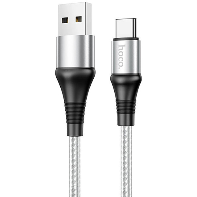 USB кабель Hoco X50 Excellent Type-C, длина 1,0 метр (Серый) - фото 1 - id-p202422460