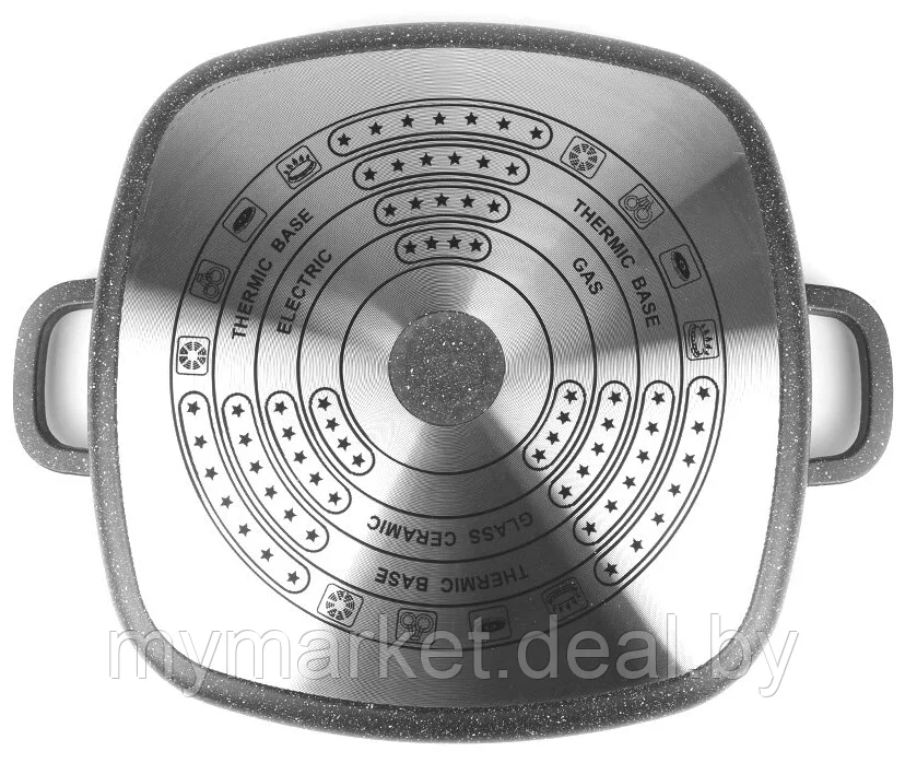 Сковорода-сотейник 28 см 4,5 л с мраморным покрытием KELLI KL-4020-28 - фото 4 - id-p202436952