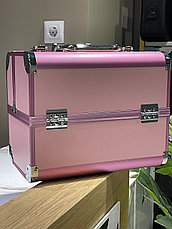 Бьюти-кейс для косметики «BuImer»  кейс для мастеров,  розовый, фото 2