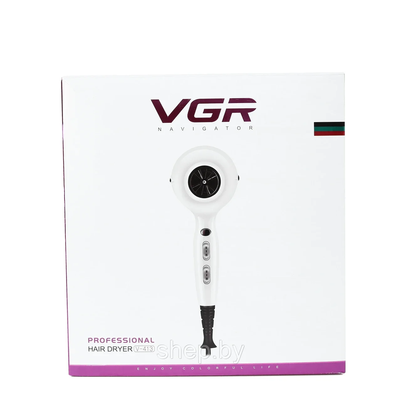 Фен для волос VGR V-413 , черный, белый - фото 7 - id-p202437163