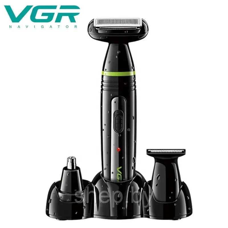 Машинка для стрижки волос VGR V-016 3 в 1 / Триммер для бровей / Триммер для бороды / Триммер для носа - фото 1 - id-p202437314